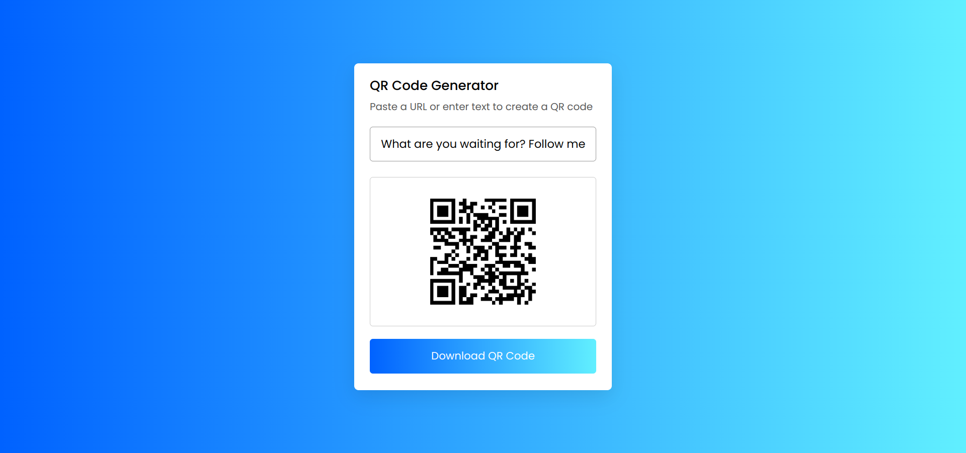 QR Code Generator