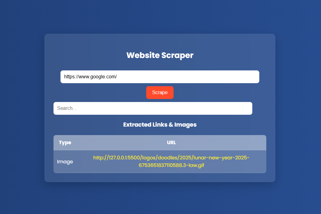 Web Scrapper